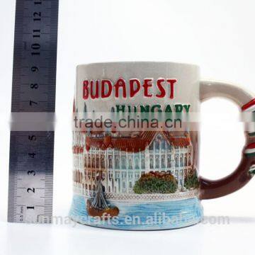 Wholesale Custom High Quality BUDADEST HUNGARY Souvenir Ceramic Cup for Sale photo-3