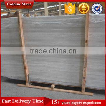 Chinese Light White Grey Wood Grain Marble photo-3
