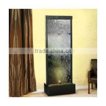 silver mirror indoor water screen fountain