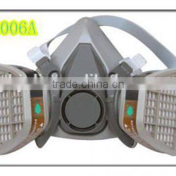 chemical respirator with double filter pot