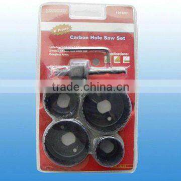 6pc black finish hole saw set CTH004