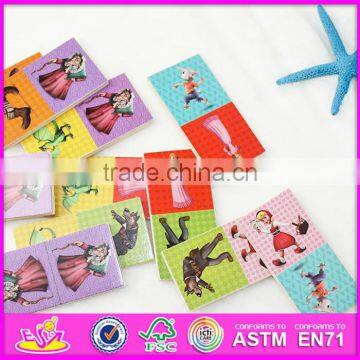 2016 Hot Sale Funny Children Wooden Domino Puzzle W15A065 photo-6