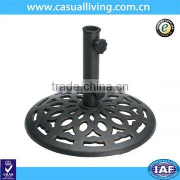 Black Metal Patio Umbrella Base/Stand