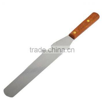 8" Inch Toast Bread Pizza Cutter Cake Cutter Knife Stainless Steel With Wood Hand German Quality photo-5