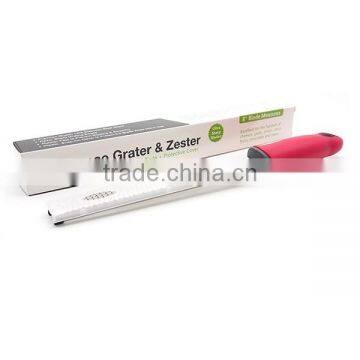 Stainless Steel Citrus Lemon Zester & Cheese Grater With Wide Gear photo-3