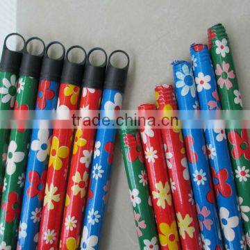 Solid Color PVC Coated Wooden Broom Stick photo-2