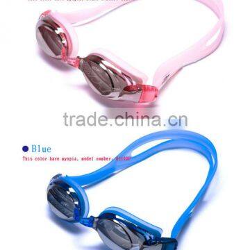 Newest Mirrored PC Lens Anti fog Silicone mirrored comfortable Swimming goggle