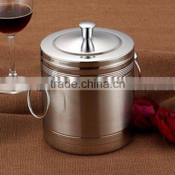 Custom Champagne Beer stainless steel large Ice bucket with cover