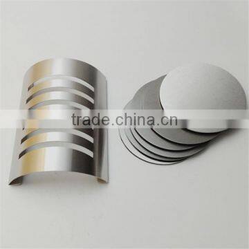 Custom Round Shape Stainless Steel Beer Metal Cup Coaster