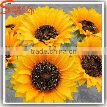 Hot Sale Manufacturing Waterproof Artificial Sunflower Decoration for Home photo-2