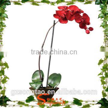 Fabric flowers wholesale artificial flowers orchid real touch flowers for wedding decoration