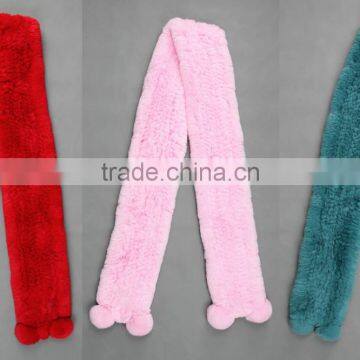 High Quality Knitted Rex-Rabbit Scarf photo-2