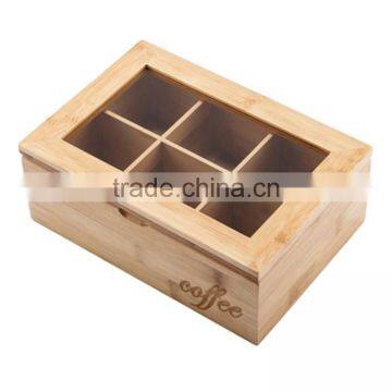 Beautiful and Custom Luxury Black Brown White Glossy Lacquer Finish Bamboo Tea Box photo-3