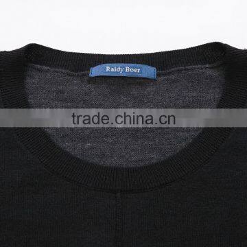 Men Color Combination Winter Crew Neck Knit Sweater , Pullver Cardigan photo-4