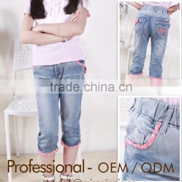 fashion short jeans for girls kids summer wear