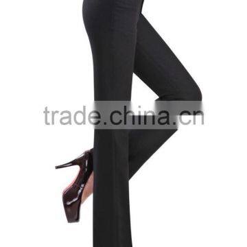 Formal Black Long Loose Lady Dress Pants Office Fashion Suit Pant for Women photo-3