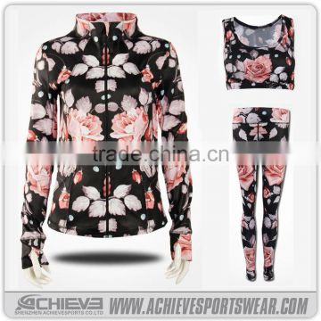 custom sublimation women leggings and tops