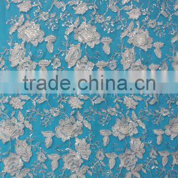 hot sale & high quality Embroidered Cotton Mesh lace trim fabric for Wedding bridal sarees with Bottom Price