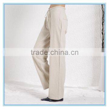 New Fashion Office Lady Wide Leg Pants Linen Casual Elephant Long Palazzo Pants photo-5