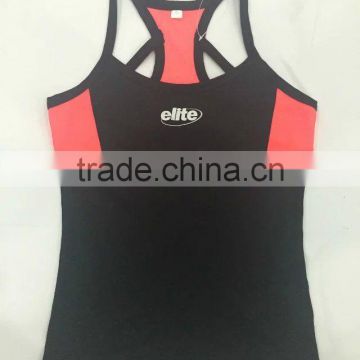 Hot selling ladies sexy sports tops