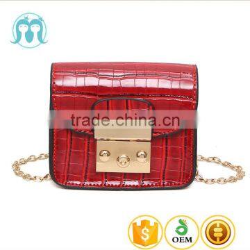 lady red small side bag for college girls