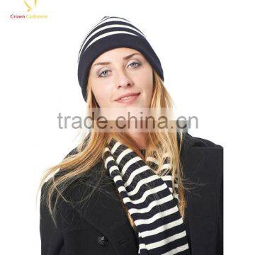 Hot Sale Ladies Winter Knit Cashmere Beanie Hats photo-6
