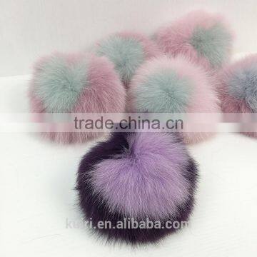 Love Heart Letter Real Natural Fox Fur Keyrings Bag Charm Bag Handbag photo-5