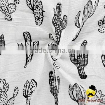 Wholesale Cactus Pattern Printed Soft Cotton Infant Wrap Carrier NewBorn swaddle Toddler Warm Blanket