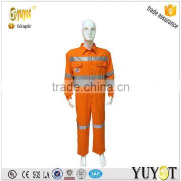 wholesale reflective safety orange coverall for men