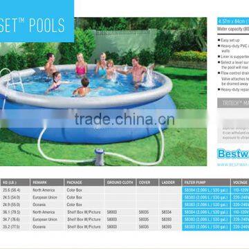 Bestway Trapezoidal Tank + nf 58383 Uefa Rules With Filter Pump photo-2