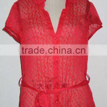 Dobby Chiffon Blouse