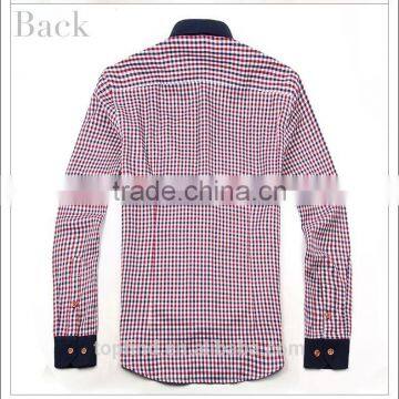 Trendy New Model Pattern 100% Cotton Small Check Shirt for Men photo-3