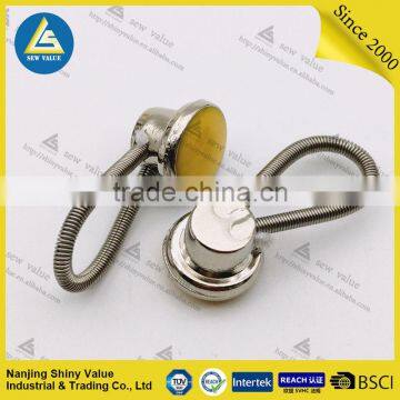 Factory Directly Supply Quick Fitting Collar Button Extenders in Different Colors Crystal-set With Elastic in the Spring photo-2