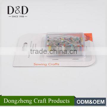 Professional Manufacture Colorful Straight Decorative Glass Flower Head Pins photo-3