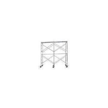 Professional Construction Tubular Steel Frame Scaffolding , Tower Wheeled Scaffold