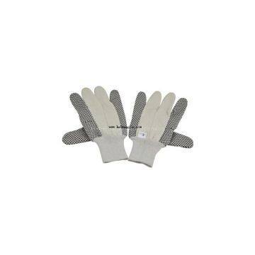 Pvc Dot Canvas Glove