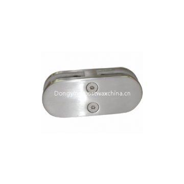 Stainless steel round shaped 180°glass clamps