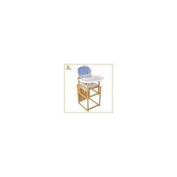 Adjustable Baby High Chair , Baby Wooden Chair With Frame