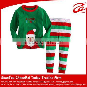 kids christmas pajamas/fabric for pajamas