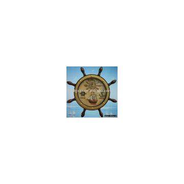 Decorative wooden wall clock