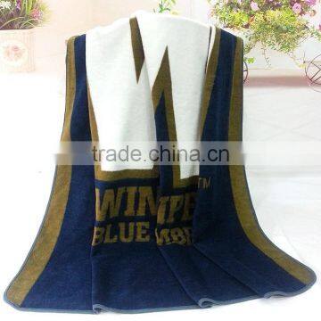 custom rugby print fleece blanket