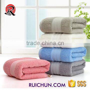 Hotel custom 100% cotton bath towel with dobby border specification