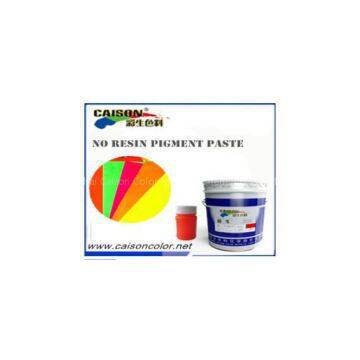 Fluorescent orange water based pigment paste，caison brand water based pigment paste for textile printing