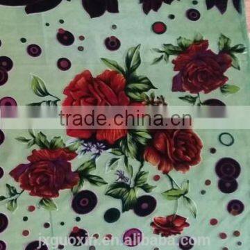 screen printing silk velvet fabric