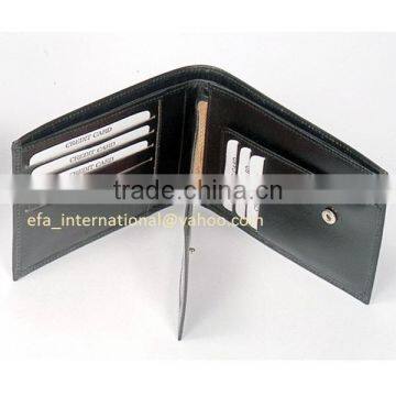 Cow Full Grain Bifold Men Card Holders Wallet photo-3