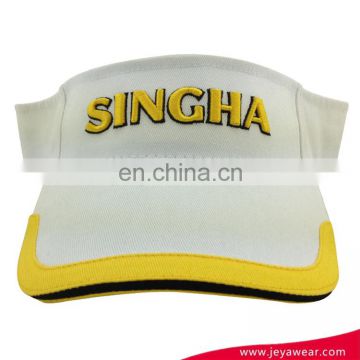 custom embroidery logo sport sun visor cap