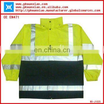 high visibility waterproof jacket ,High visibility reflective Jacket with windproof,waterproof reflective Jacket