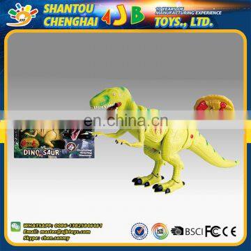 Battery3AA remote control large plastic dinosaur toy with light music