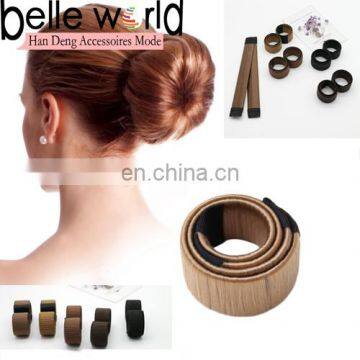 Women Girls DIY Hair Styling Donut Foam Former French Twist Magic Tool Wig Hairdisk Bun Maker