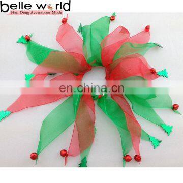2016 New Yiwu Factory Holiday DIY Christmas Tree Pet Dog Collar with Bell